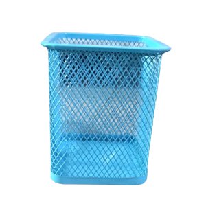 كوب اقلام معدن شبك مربع